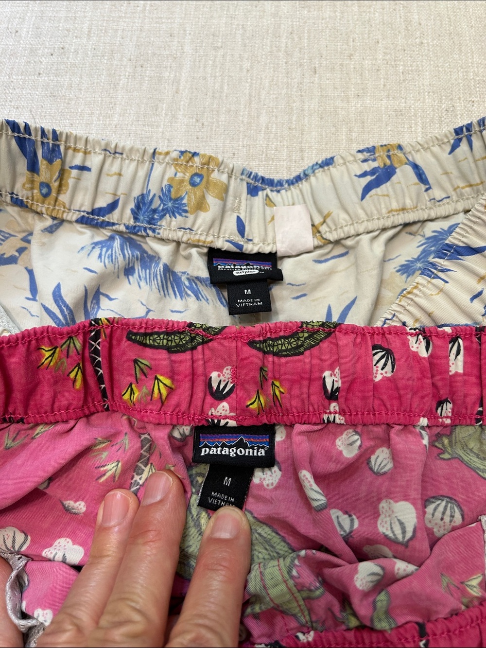Patagonia Baggies Shorts Bundle Women's M Alligator/Hawaiian Outdoor Swimming - Picture 2 of 16